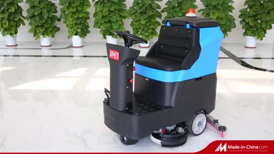 Industrial 105L 13inch Double Brush Ride on Floor Scrubber Machine for Supermarket